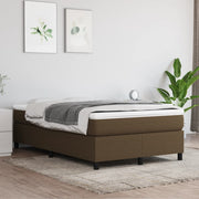 Boxspring sengeramme Mørkebrun 120x200 cm Stof
