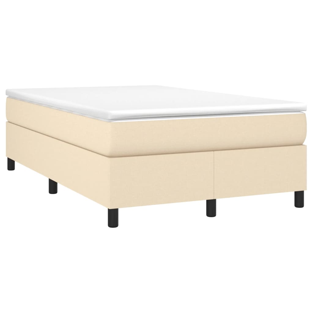 Boxspring sengeramme Creme 120x200 cm Stof