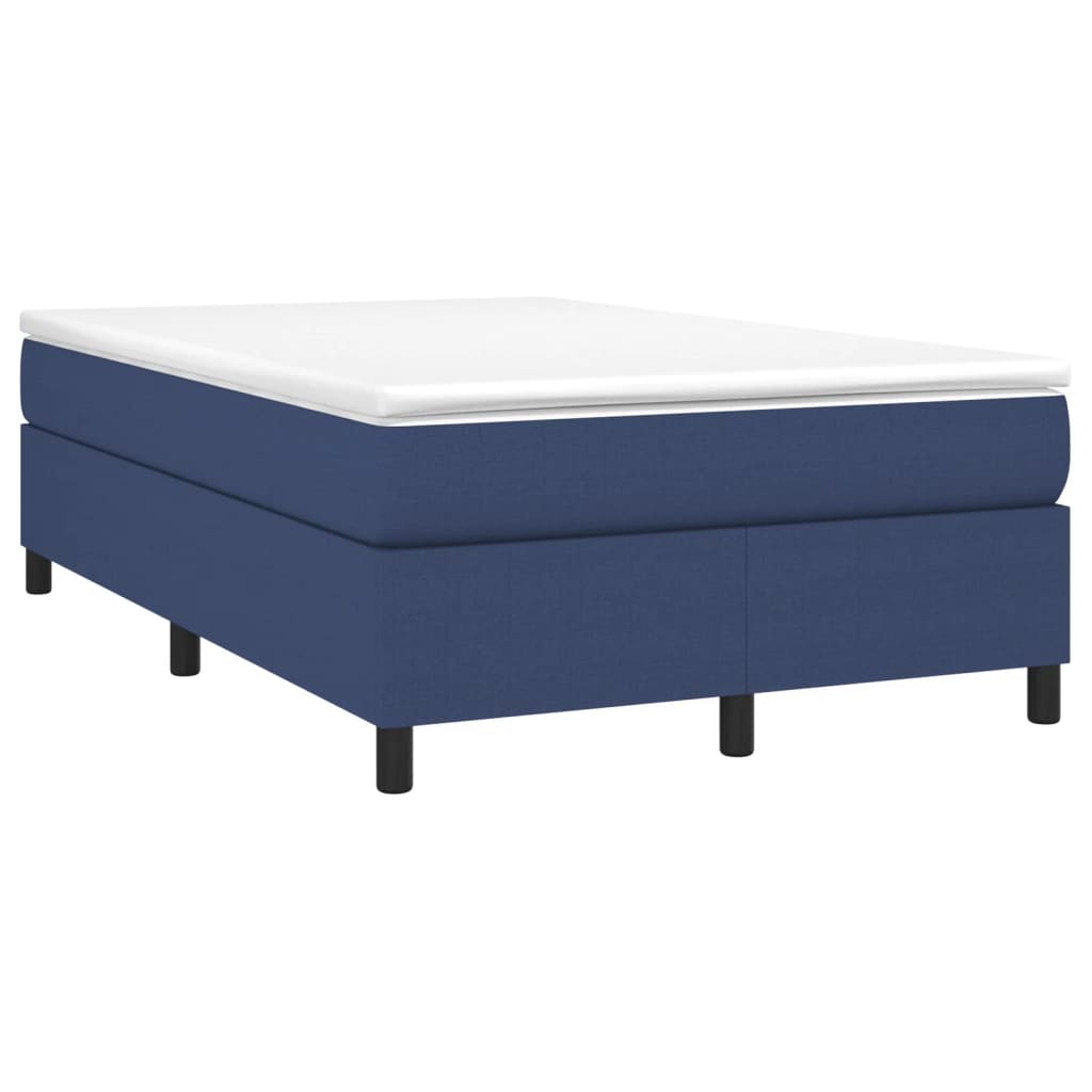 Boxspring sengeramme 120x200 cm stof blå