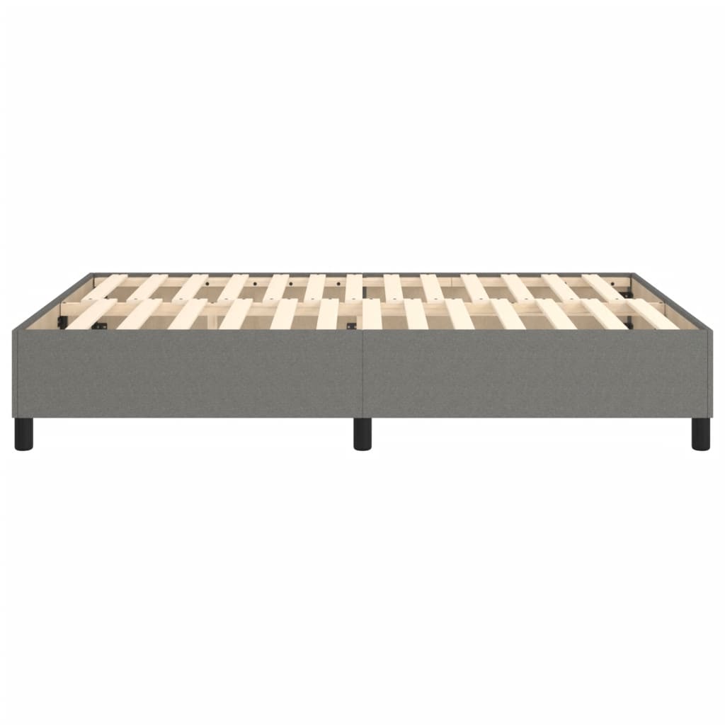 Boxspring sengeramme 140x190 cm stof mørkegrå