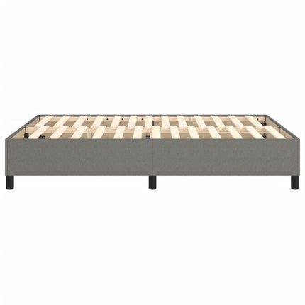 Boxspring sengeramme 140x190 cm stof mørkegrå