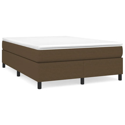 Boxspring sengeramme 140x190 cm stof mørkebrun