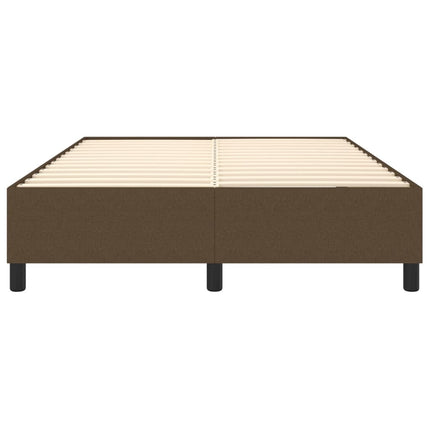 Boxspring sengeramme 140x190 cm stof mørkebrun