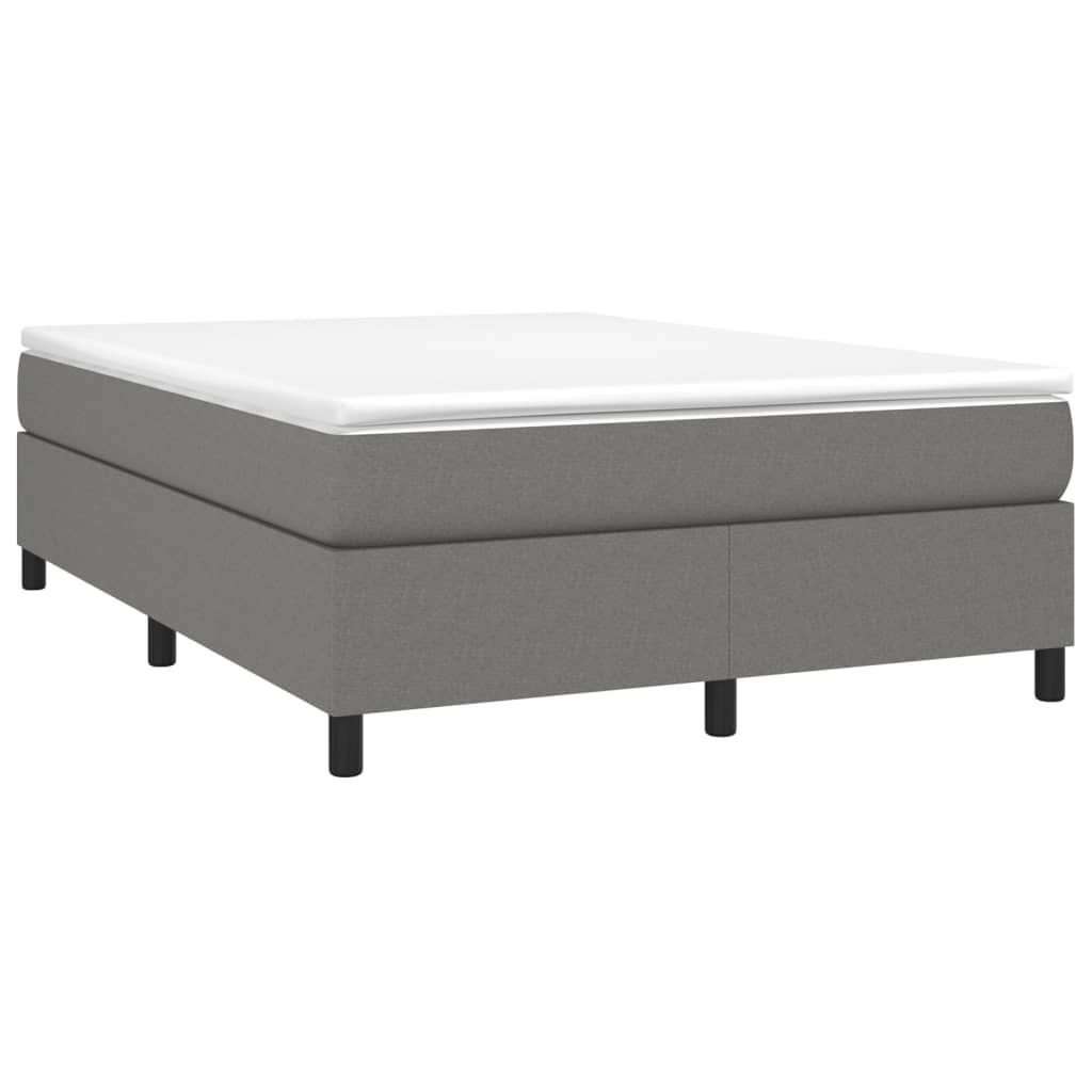 Boxspring sengeramme 140x200 cm stof mørkegrå