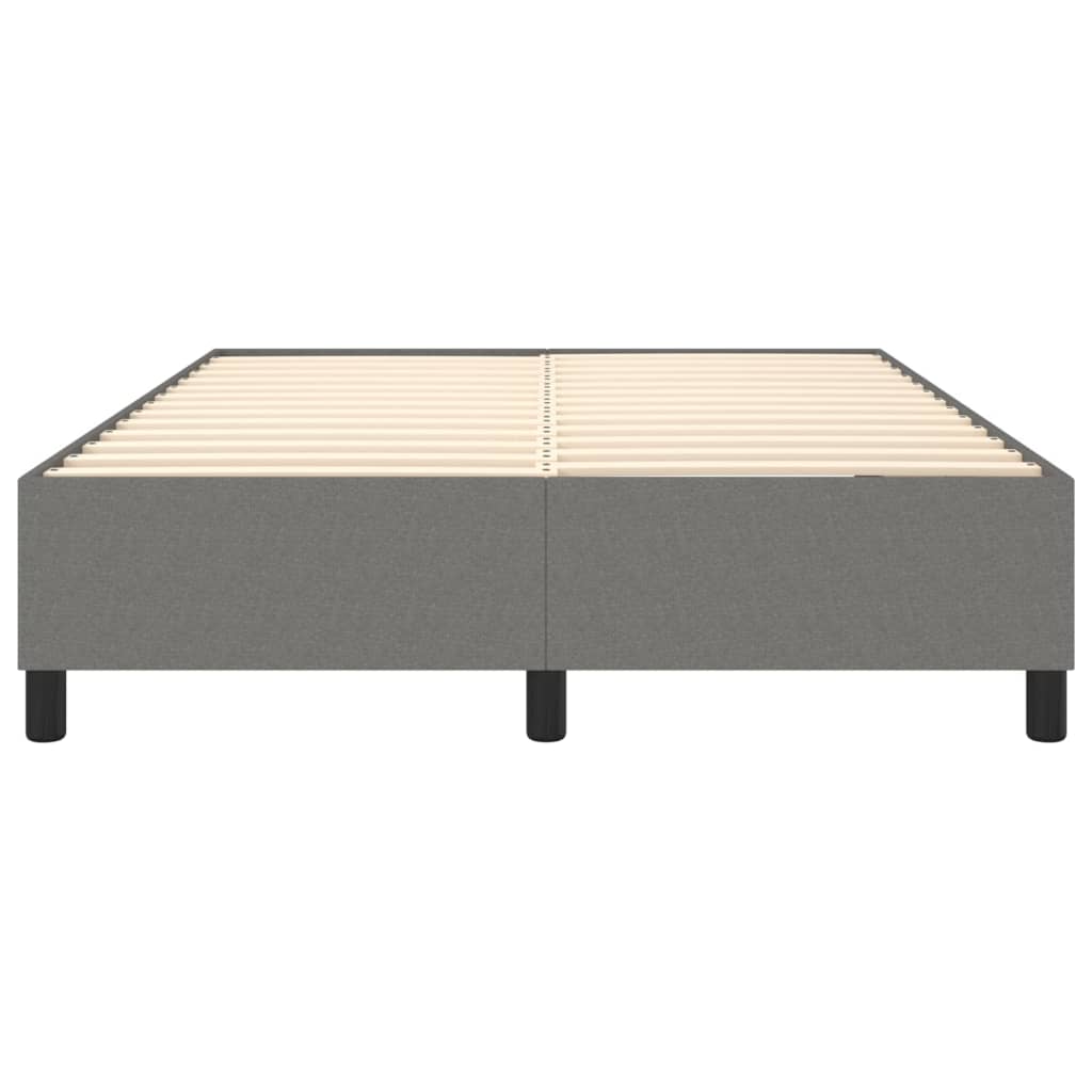 Boxspring sengeramme 140x200 cm stof mørkegrå