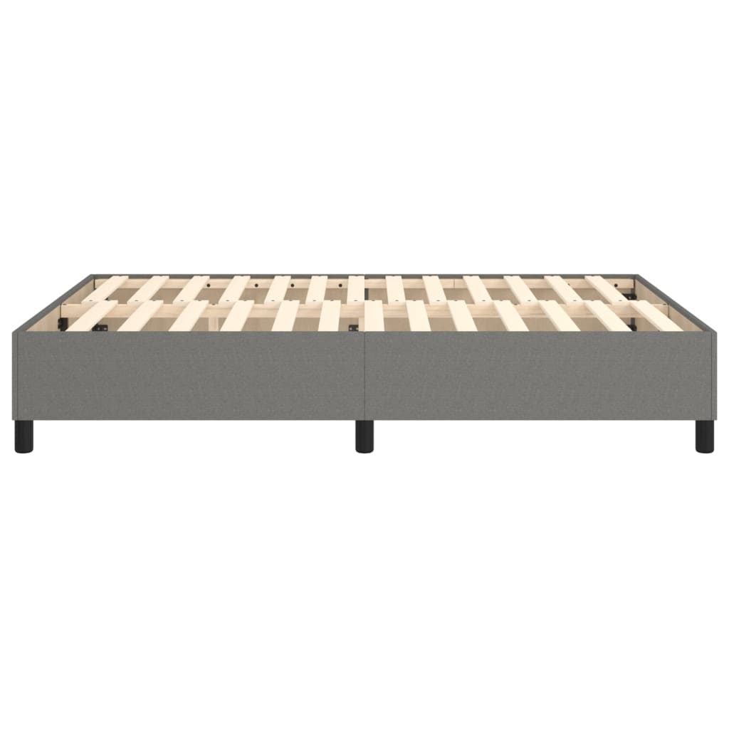 Boxspring sengeramme 140x200 cm stof mørkegrå