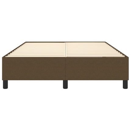Boxspring sengeramme 140x200 cm stof mørkebrun