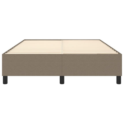 Boxspring sengeramme 140x200 cm stof gråbrun