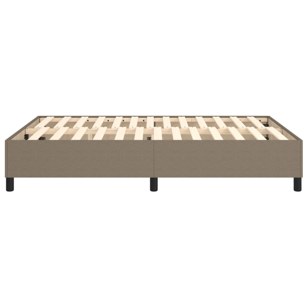 Boxspring sengeramme 140x200 cm stof gråbrun