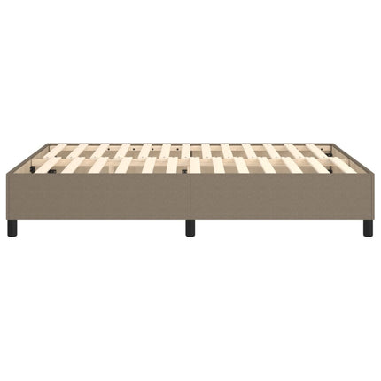 Boxspring sengeramme 140x200 cm stof gråbrun
