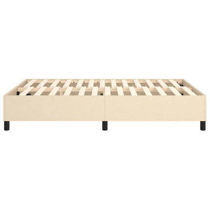 Boxspring sengeramme 140x200 cm stof cremefarvet