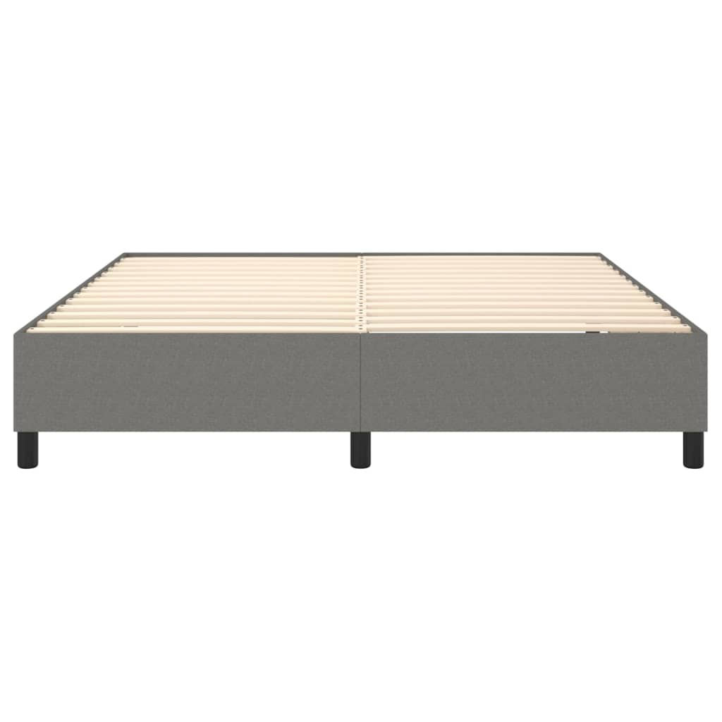 Boxspring sengeramme 160x200 cm stof mørkegrå