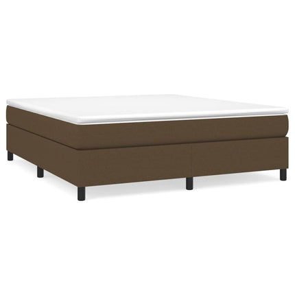Boxspring sengeramme 160x200 cm stof mørkebrun
