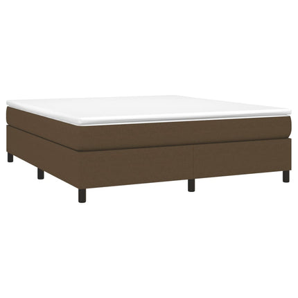 Boxspring sengeramme 160x200 cm stof mørkebrun