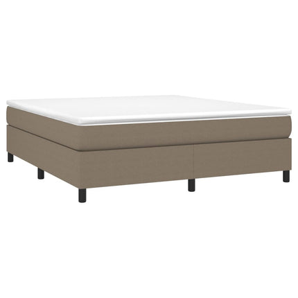 Boxspring sengeramme 160x200 cm stof gråbrun