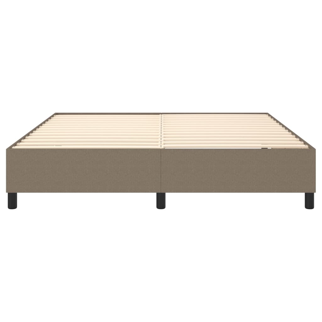Boxspring sengeramme 160x200 cm stof gråbrun