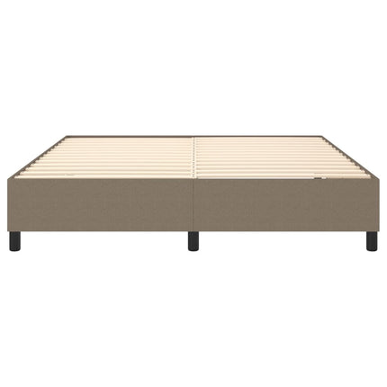 Boxspring sengeramme 160x200 cm stof gråbrun