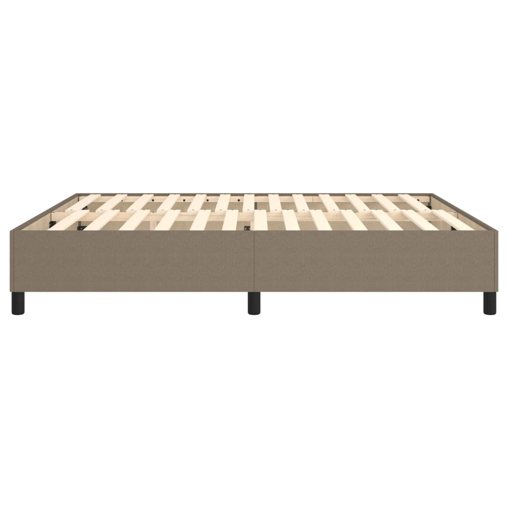 Boxspring sengeramme 160x200 cm stof gråbrun