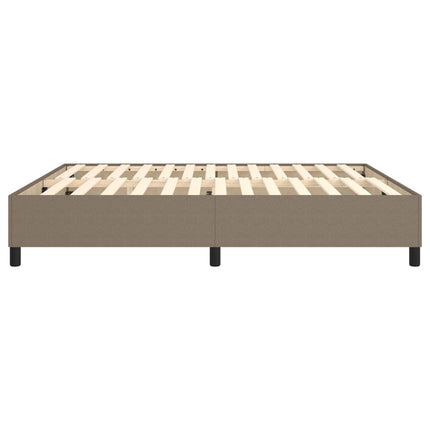 Boxspring sengeramme 160x200 cm stof gråbrun