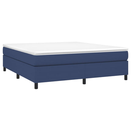 Boxspring sengeramme 160x200 cm stof blå