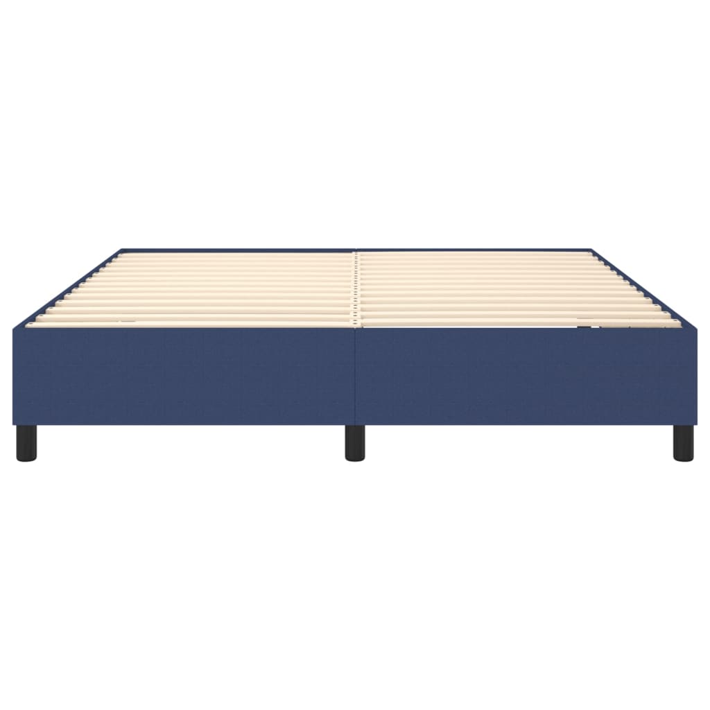 Boxspring sengeramme 160x200 cm stof blå