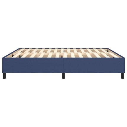 Boxspring sengeramme 160x200 cm stof blå