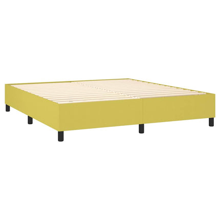 Boxspring sengeramme Grøn 160x200 cm Stof