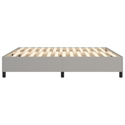 Boxspring sengeramme 180x200 cm stof lysegrå