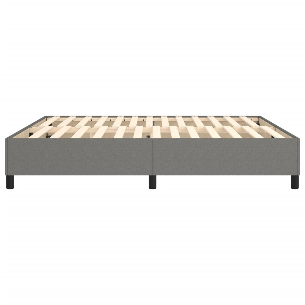 Boxspring sengeramme 180x200 cm stof mørkegrå