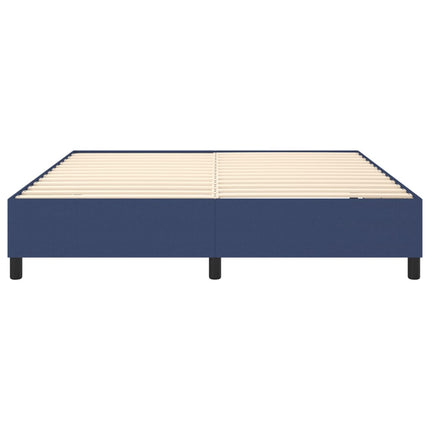 Boxspring sengeramme 180x200 cm stof blå