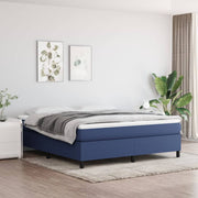Boxspring sengeramme 180x200 cm stof blå