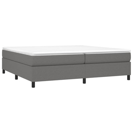 Boxspring sengeramme 200x200 cm stof mørkegrå