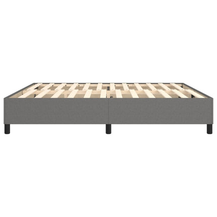 Boxspring sengeramme 200x200 cm stof mørkegrå