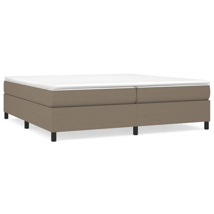 Boxspring sengeramme 200x200 cm stof gråbrun