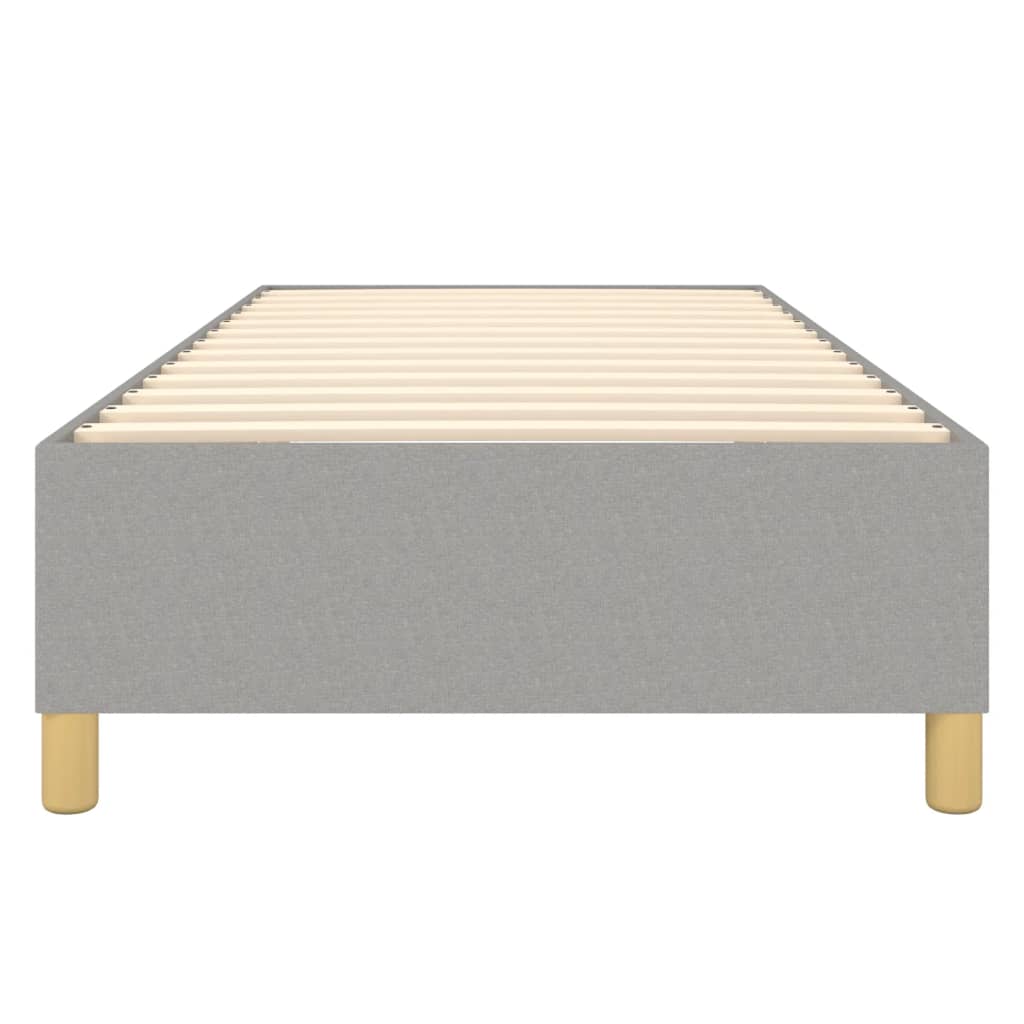 Boxspring sengeramme Lysegrå 80x200 cm Stof