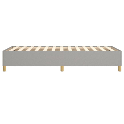 Boxspring sengeramme Lysegrå 80x200 cm Stof