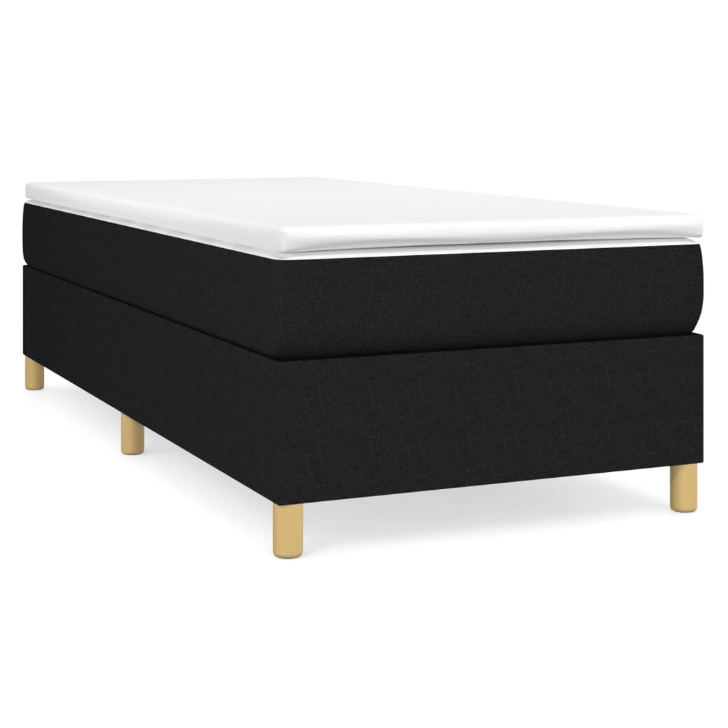 Boxspring sengeramme 80x200 cm stof sort