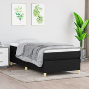 Boxspring sengeramme 80x200 cm stof sort