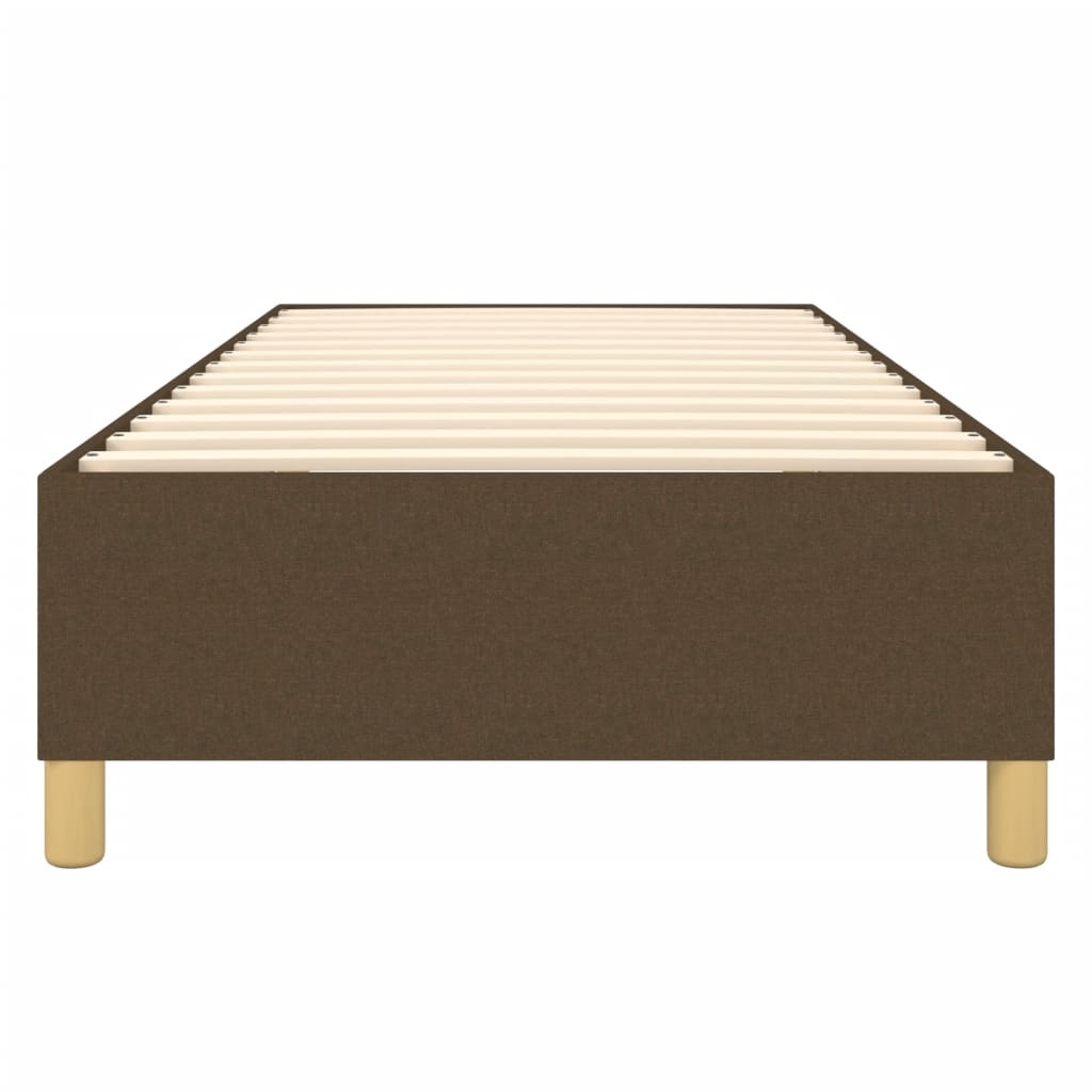 Boxspring sengeramme Mørkebrun 80x200 cm Stof