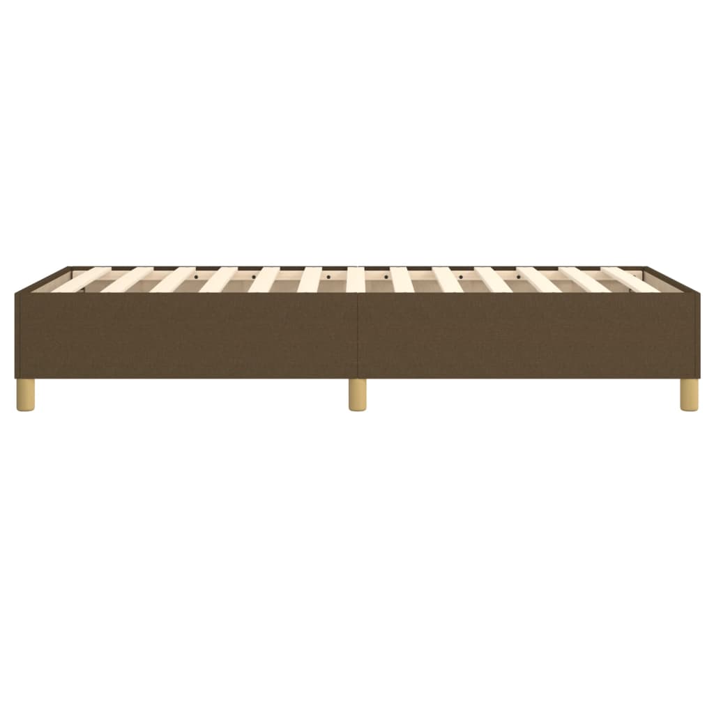 Boxspring sengeramme Mørkebrun 80x200 cm Stof