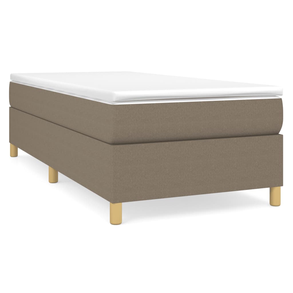 Boxspring sengeramme 80x200 cm stof gråbrun
