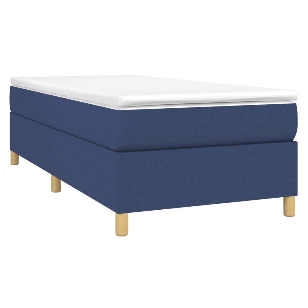 Boxspring sengeramme 80x200 cm stof blå