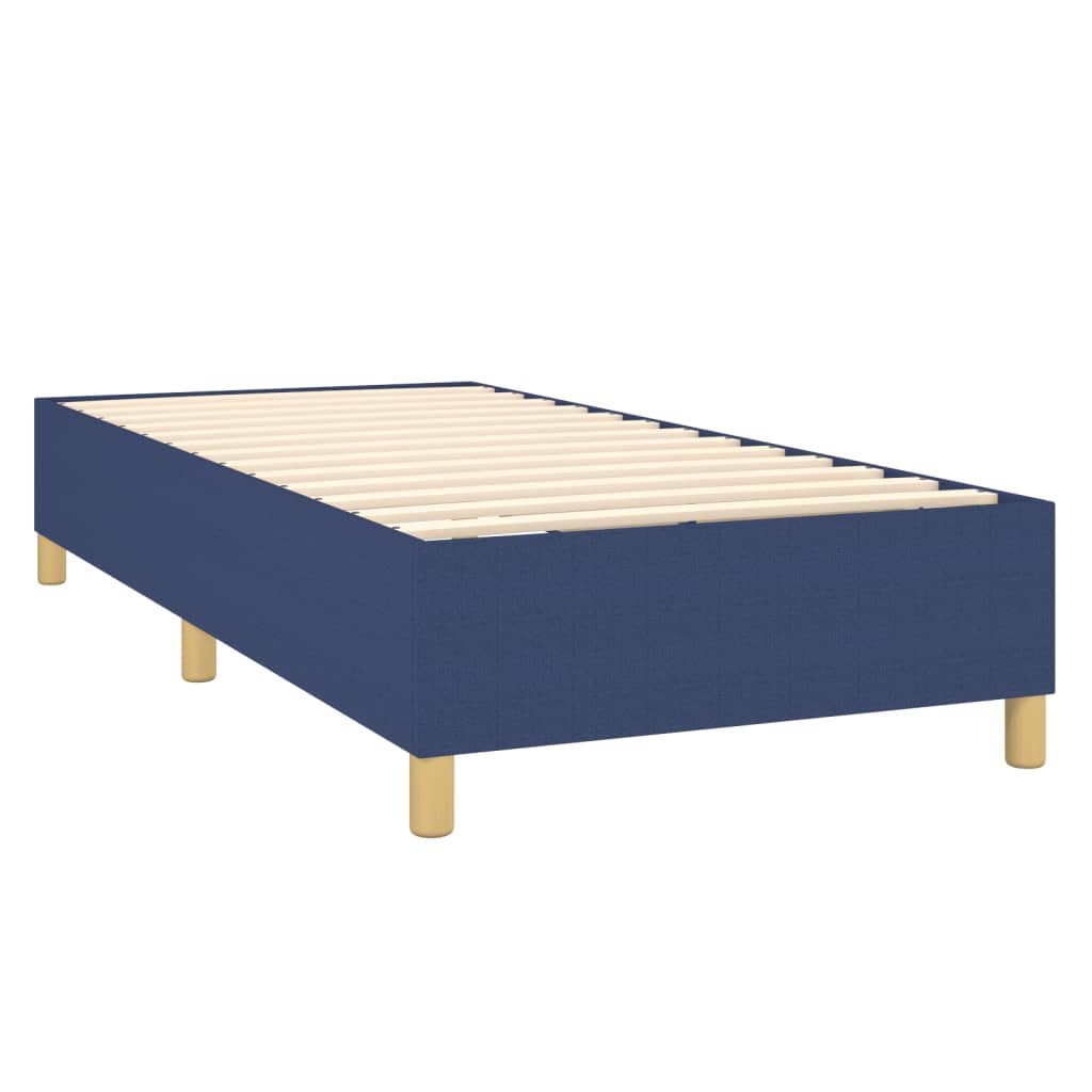 Boxspring sengeramme 80x200 cm stof blå