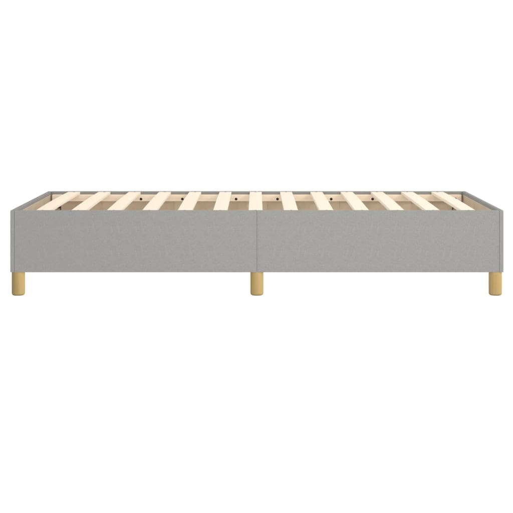 Boxspring sengeramme Lysegrå 90x190 cm Stof