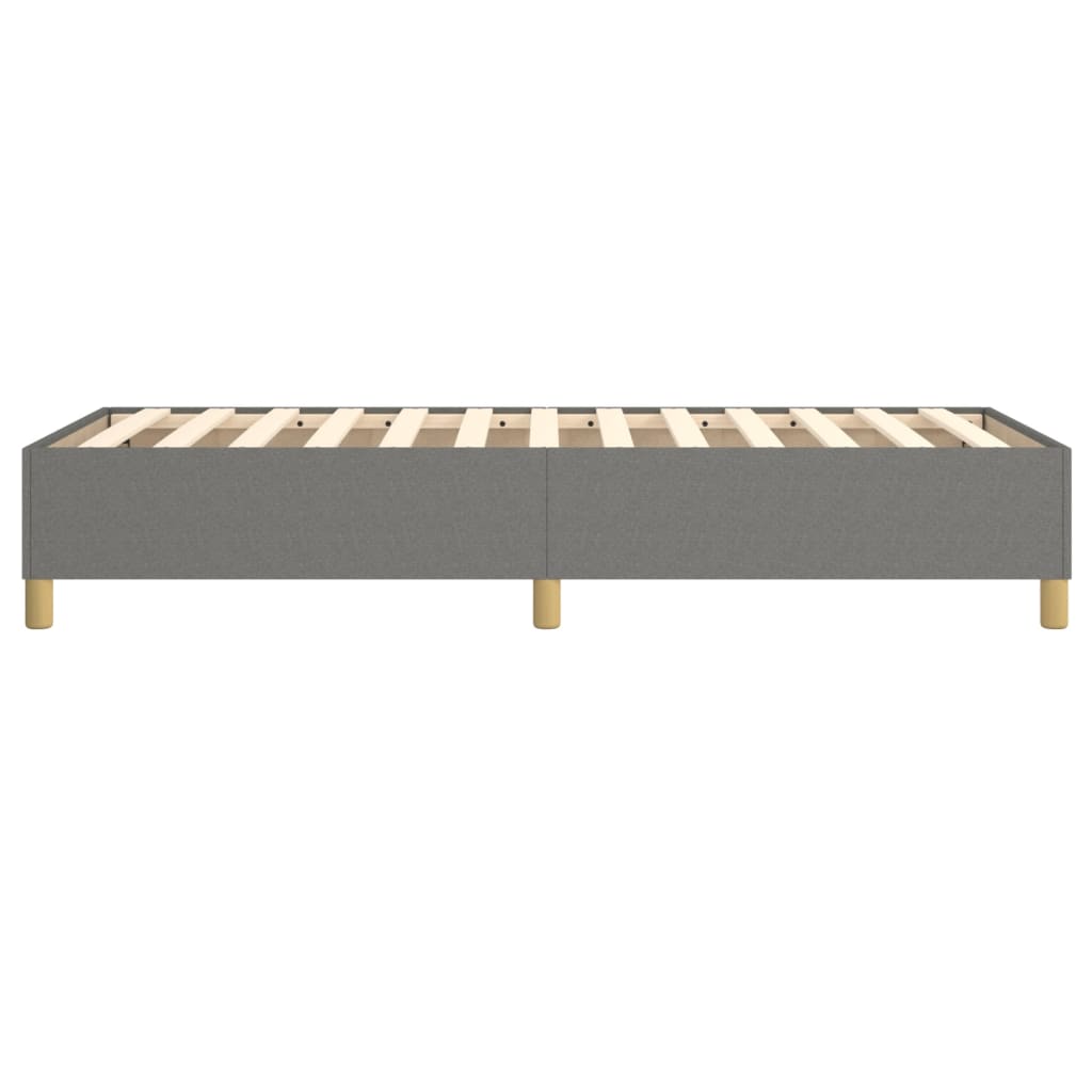 Boxspring sengeramme Mørkegrå 90x190 cm Stof
