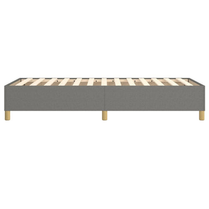 Boxspring sengeramme Mørkegrå 90x190 cm Stof