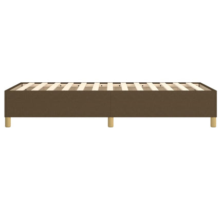 Boxspring sengeramme Mørkebrun 90x190 cm Stof