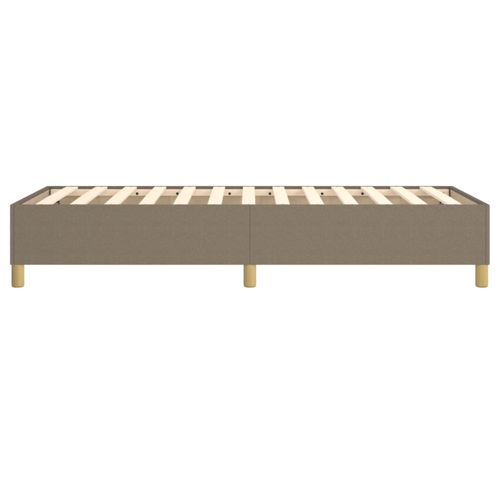 Boxspring sengeramme 90x190 cm stof gråbrun