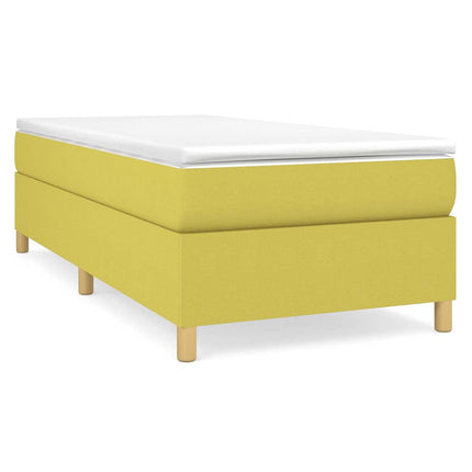 Boxspring sengeramme 90x190 cm stof grøn