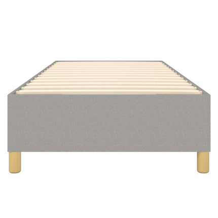 Boxspring sengeramme Lysegrå 90x200 cm Stof